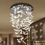 Glass Feathers Flying Chandelier - Image 17
