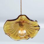 Glass Hibiscus Flower Pendant Light - Image 9