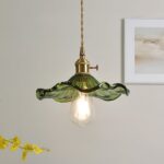 Glass Hibiscus Flower Pendant Light - Image 20