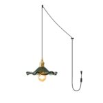 Glass Hibiscus Flower Swag Light - Image 20