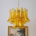 Murano Glass Leaf Chandelier - Image 5