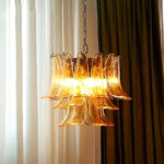 Murano Glass Leaf Chandelier - Image 3