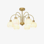 Glass Pumpkin Gold Chandelier - Image 15