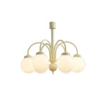 Cream Glass Sphere Chandelier - Image 6
