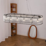 Glass Tube Ring Chandelier - Image 5