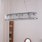 Glass Tube Ring Chandelier - Image 15