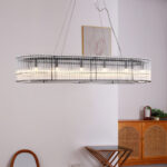 Glass Tube Ring Chandelier - Image 7