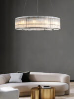 Glass Tube Ring Chandelier - Image 10