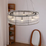 Glass Tube Ring Chandelier - Image 4