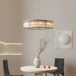 Glass Tube Ring Chandelier - Image 2