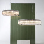 Glass Tube Ring Chandelier - Image 6