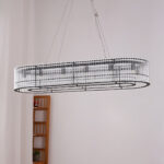 Glass Tube Ring Chandelier - Image 12