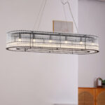 Glass Tube Ring Chandelier - Image 13