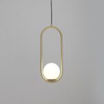 Mila Brass Pendant Swag Light - Image 6