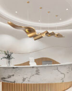 Gold Ribbon Chandelier - Image 19