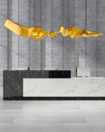 Gold Ribbon Chandelier - Image 10