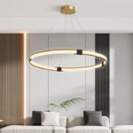 Gold Ring Chandelier - Image 16