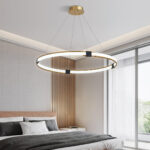 Gold Ring Chandelier - Image 2