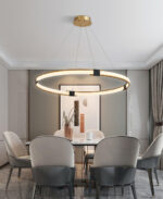 Gold Ring Chandelier - Image 7