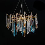 Gold Round Teardrop Chandelier - Image 17