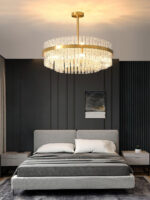 Gold & Clear Rod Chandelier - Image 14