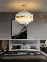 Gold & Clear Rod Chandelier - Image 15
