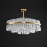 Gold & Clear Rod Chandelier - Image 20