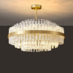 Gold & Clear Rod Chandelier - Image 18