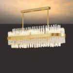 Gold & Clear Rod Chandelier - Image 19