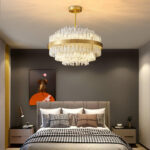Gold & Clear Rod Chandelier - Image 4