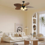 Banana Leaves Ceiling Fan Light - Image 3