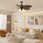 Banana Leaves Ceiling Fan Light - Image 2