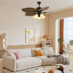 Banana Leaves Ceiling Fan Light - Image 6