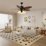 Banana Leaves Ceiling Fan Light - Image 4