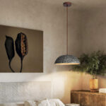 Half Dome Vintage Ceramic Pendant Lamp - Image 7