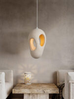 Hand-Built White Pendant Lamp - Image 14