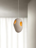 Hand-Built White Pendant Lamp - Image 16
