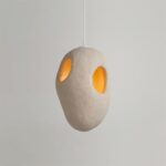 Hand-Built White Pendant Lamp - Image 11