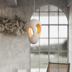 Hand-Built White Pendant Lamp - Image 2