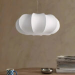 Oblate Silk Pendant Lamp - Image 5