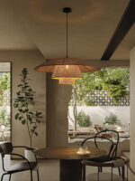 Hat Weave Rattan Pendant Lamp - Image 15