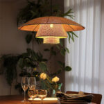 Hat Weave Rattan Pendant Lamp - Image 2