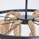 Hemp Rope Industrial Six Head Chandelier - Image 8
