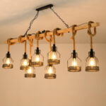 Hemp Rope Industrial Grenade Chandelier - Image 5