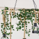 Hemp Rope Industrial Grenade Chandelier - Image 16