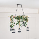 Hemp Rope Industrial Grenade Chandelier - Image 11