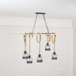 Hemp Rope Industrial Grenade Chandelier - Image 14