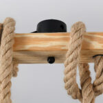 Hemp Rope Industrial Grenade Chandelier - Image 6