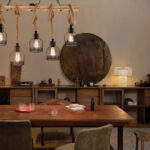 Hemp Rope Industrial Grenade Chandelier - Image 4