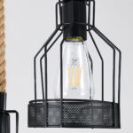 Hemp Rope Industrial Grenade Chandelier - Image 7